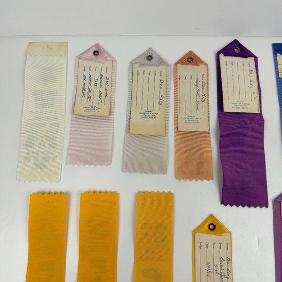 16 Vtg 80s Boy Cub Scouts America Used Ribbons Award Pinewood Derby Lancaster PA - Picture 8 of 11